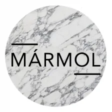 Mesadas de mármol natural blanco y gris